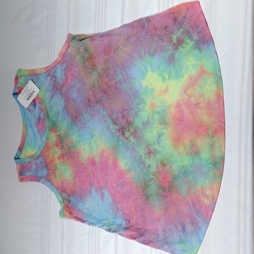 TEE FOR THE SOUL 3xl Tank TOP SOFT TIEDYE NWT